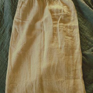 JCrew XXS Lilac Linen Midi Skirt